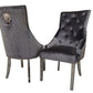 Emma Dining Chair with Lion Knocker & Quilted Back