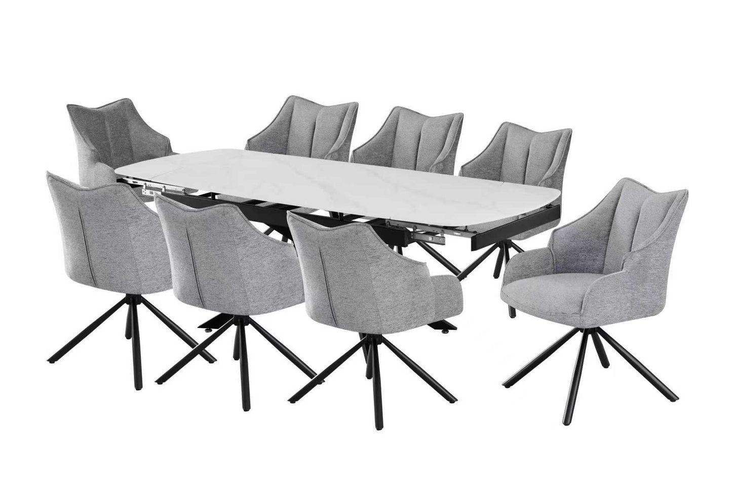Sintered Stone 1.6 - 1.8 cm Dining Set With 6 Chairs